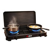 miniatura Cocina Portátil Gas con Hornillo Doble Qbak 2