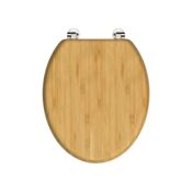 miniatura Tapa Inodoro de Bambú con Cierre Suave y Bisagras Metálicas 2