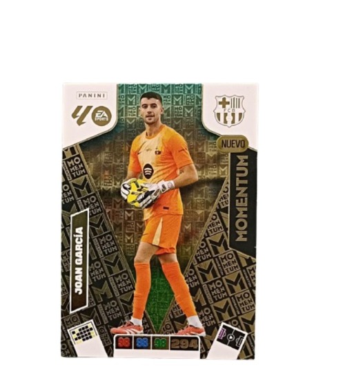 Joan García Nuevo Momentum Segunda Edición Adrenalyn XL 2025 2026 Carta Panini
