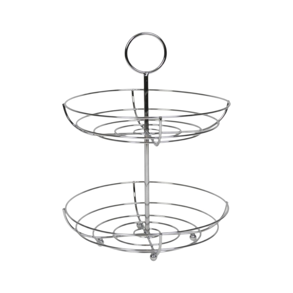 Frutero de Metal Klas con Dos Niveles 34x26 cm 1