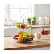 miniatura Frutero de Metal Klas con Dos Niveles 34x26 cm 4