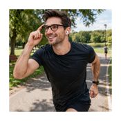 miniatura Gafas Inteligentes con Cámara Integrada Color Negro 6