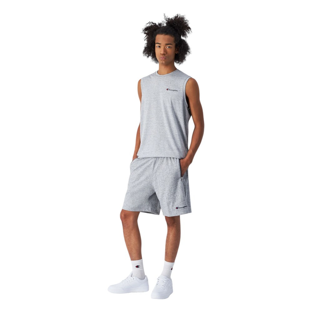 Imagen BERMUDA CHAMPION SLIM FIT CON CREMALLERAS ICONS GRIS 220808-EM021 HOMBRE SHORT PANTALONES CORTOS