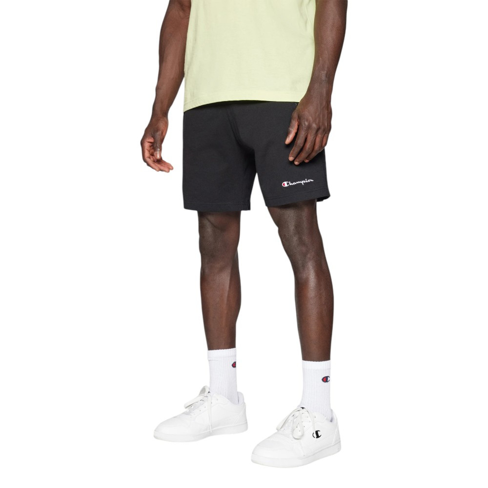 Imagen BERMUDA CHAMPION SLIM FIT CON CREMALLERAS ICONS NEGRO 220808-KK001 HOMBRE SHORT PANTALONES CORTOS