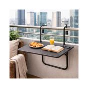 miniatura Mesa Plegable Multiposición para Balcón 60x40 cm 2