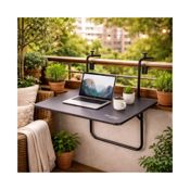 miniatura Mesa Plegable Multiposición para Balcón 60x40 cm 6