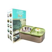 miniatura Dispensador Agua y Alimento para Gatos con USB y Filtro Purificador 2