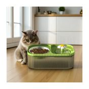 miniatura Dispensador Agua y Alimento para Gatos con USB y Filtro Purificador 5
