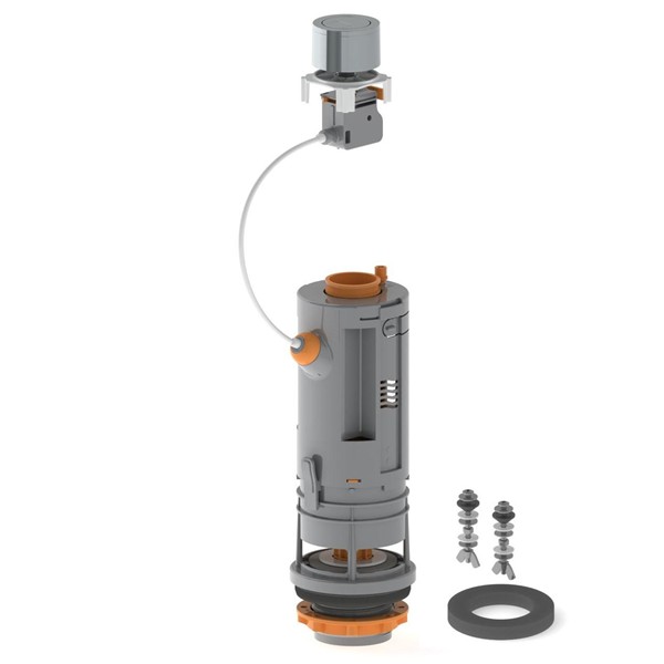 Descarga WC universal doble pulsador Niágara+ con base tornillos y junta PH70355