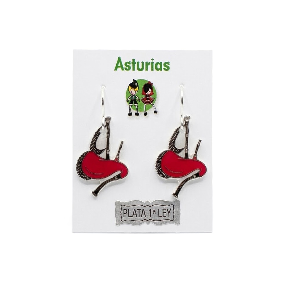Gaitas Pendientes de colgar Rojo