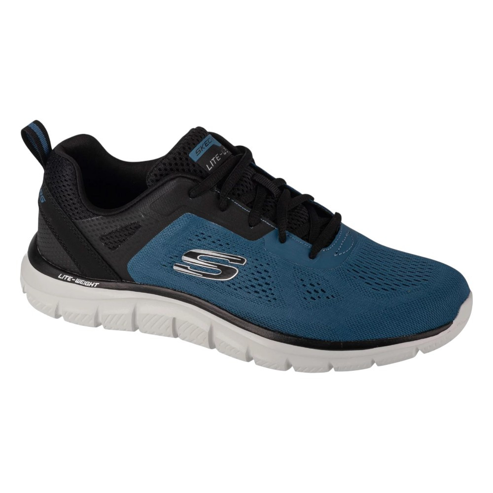 Imagen ZAPATILLAS SKECHERS TRACK BROADER AZUL NEGRO 232698-BLBK SNEAKER CASUAL HOMBRE