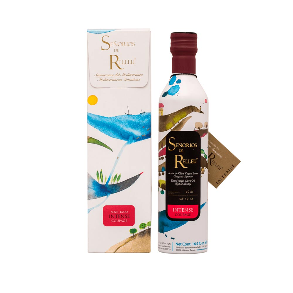 Estuche regalo original Aceite Oliva Virgen Extra Gourmet sabor intenso - 500 ml Coupage