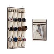 miniatura Organizador de Zapatos Colgante para puerta Tela Resistente 4