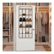 miniatura Organizador de Zapatos Colgante para puerta Tela Resistente 3