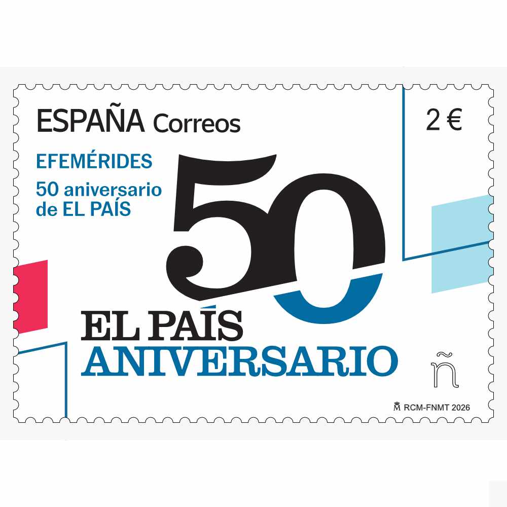 El Pais sello 50 años efemérides