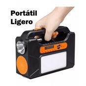 miniatura Kit Solar Emergencia Camping+bombillas+linterna+usb+radio 2