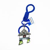 miniatura Llavero Hórreo cordón azul marino 2