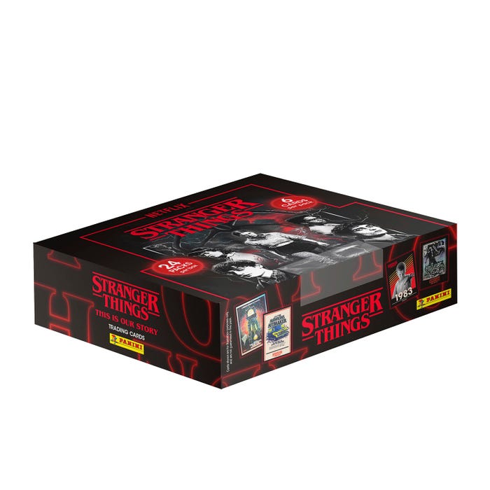 Stranger Things Cartas Caja de 24 sobres Colección Oficial Panini