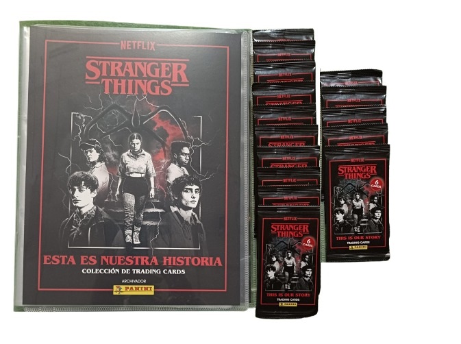 Stranger Things Esta es nuestra historia Archivador + 15 sobres Colección Oficial Panini