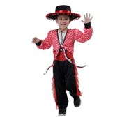 miniatura Disfraz de Flamenco Traje Cordobés Regional Bailarín Infantil Tallas 1-12 años 1