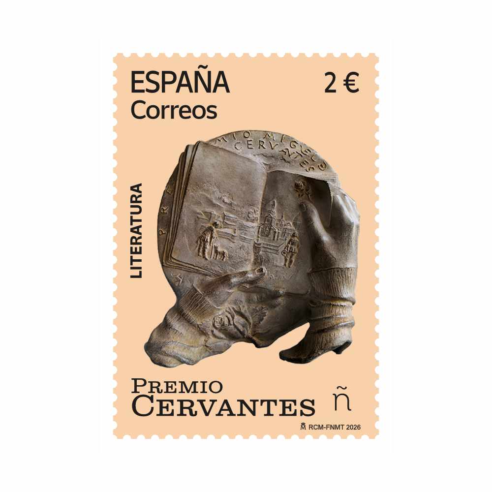 Sello Premio Cervantes,