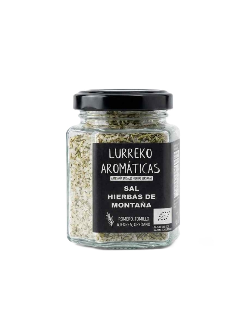 Sal Hierbas de Montaña Con romero, orégano, ajedrea y tomillo ecológicos 115g