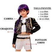 miniatura Disfraz K-Pop para Niña Idol Coreana 3 piezas Tallas 3-12 años 4