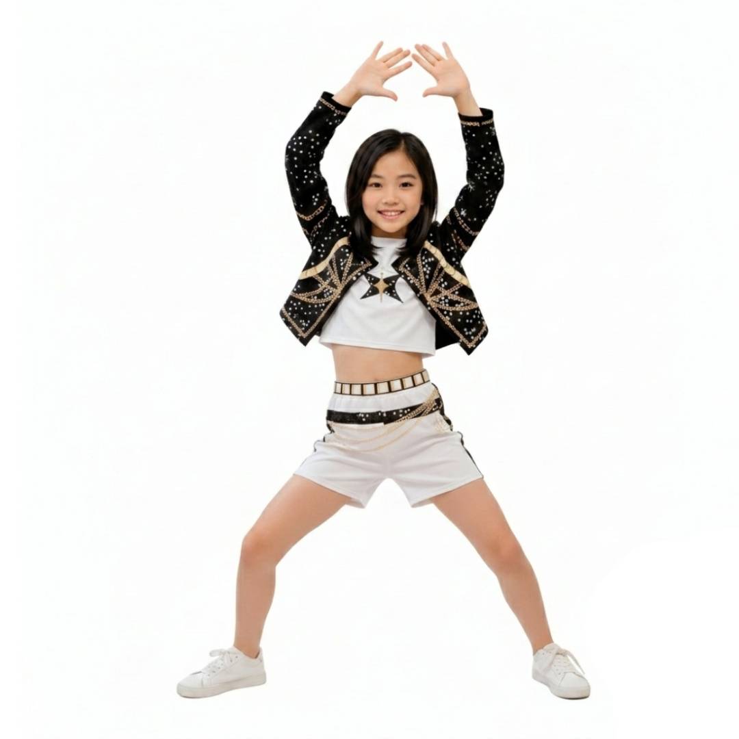 Disfraz K-Pop para Niña Idol Coreana 3 piezas Tallas 3-12 años 1