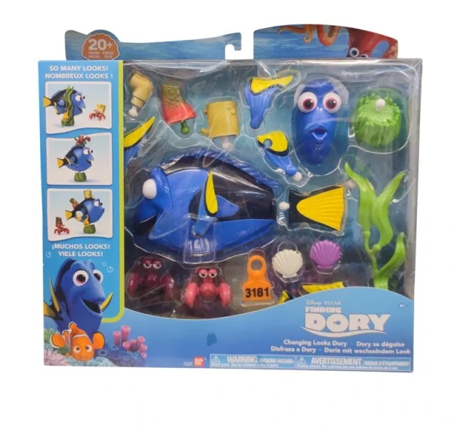 Set de figuras Disfraza a Dory Finding Dory Bandai