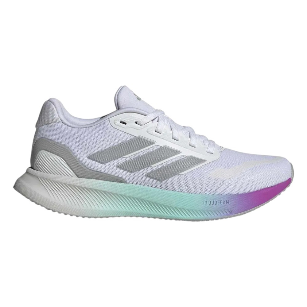 Imagen ZAPATILLAS ADIDAS RUNFALCON 5 BLANCO GRIS MULTI KJ1960 RUNNING MUJER