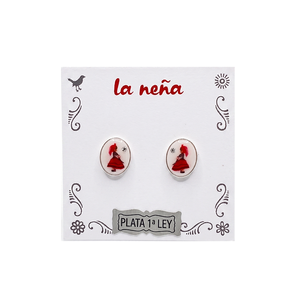 Muñeca asturiana Pendientes de tuerca 1