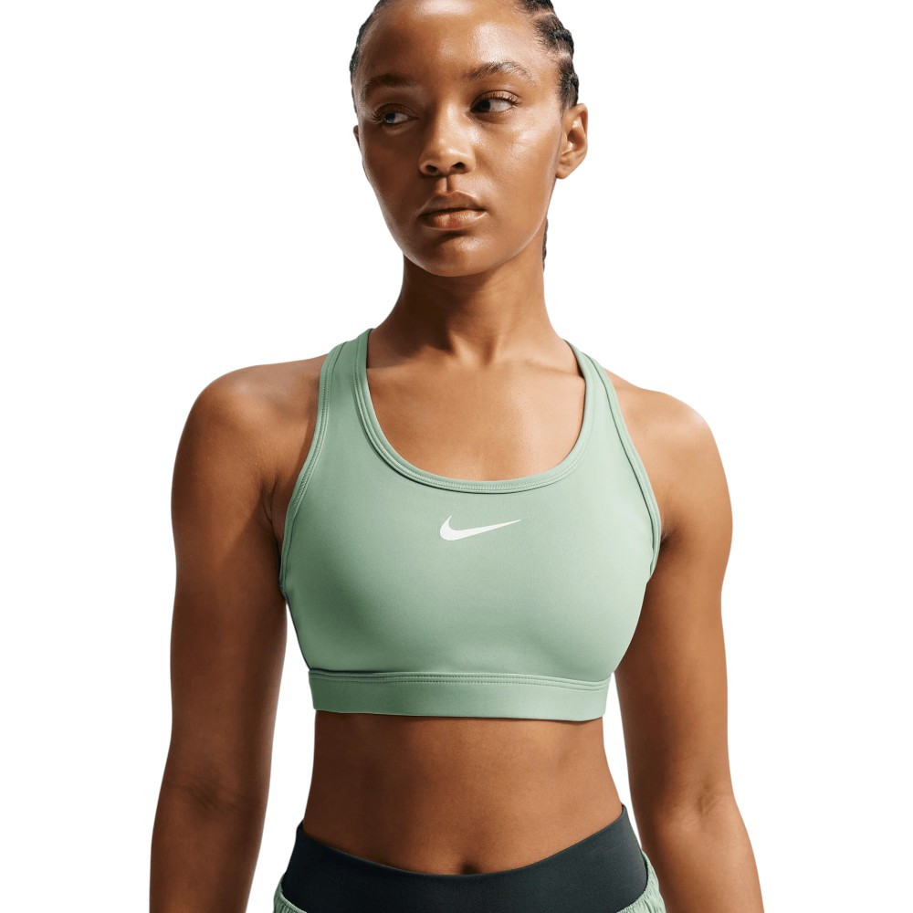 Imagen SUJETADOR NIKE W SWOOSH MED SPT BRA GRIS VERDOSO DX6821-007 BRA MUJER