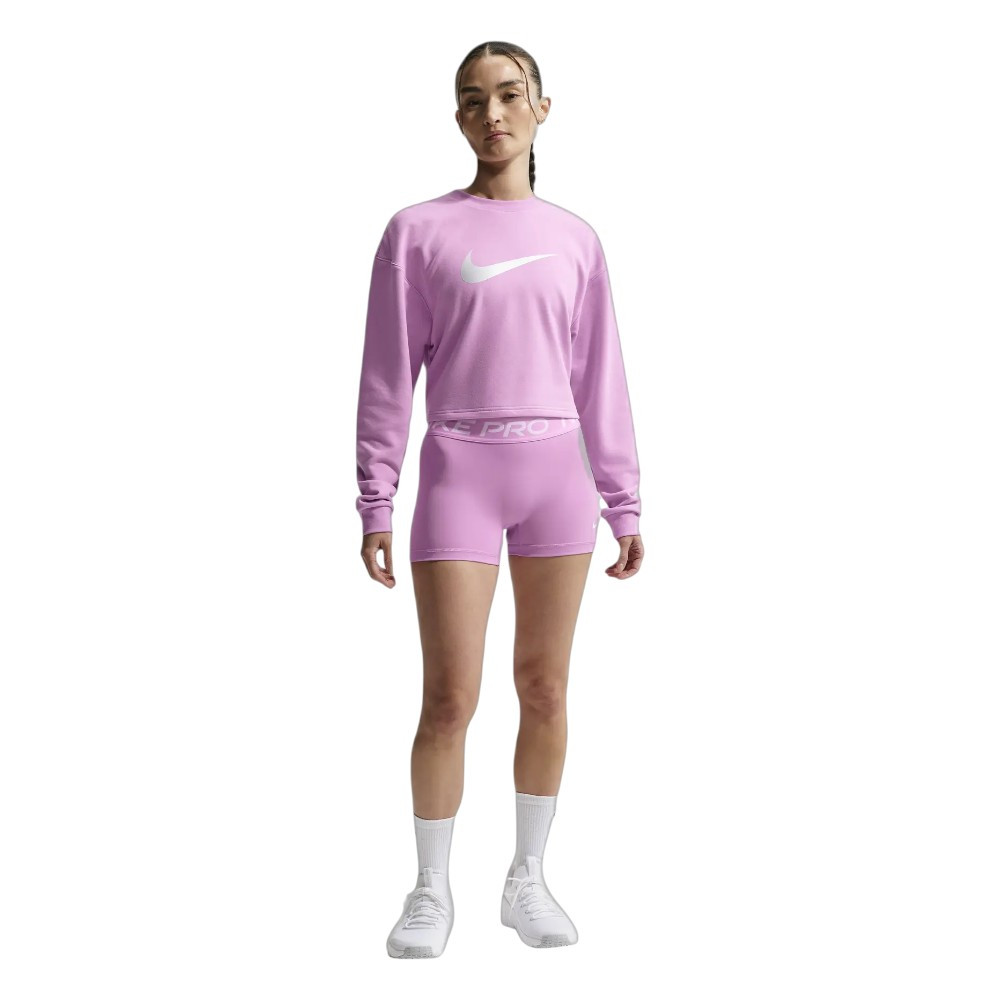 Imagen SHORT NIKE PRO MID RISE 3" BIKER ROSA IQ1037-503 MALLAS CORTAS MUJER