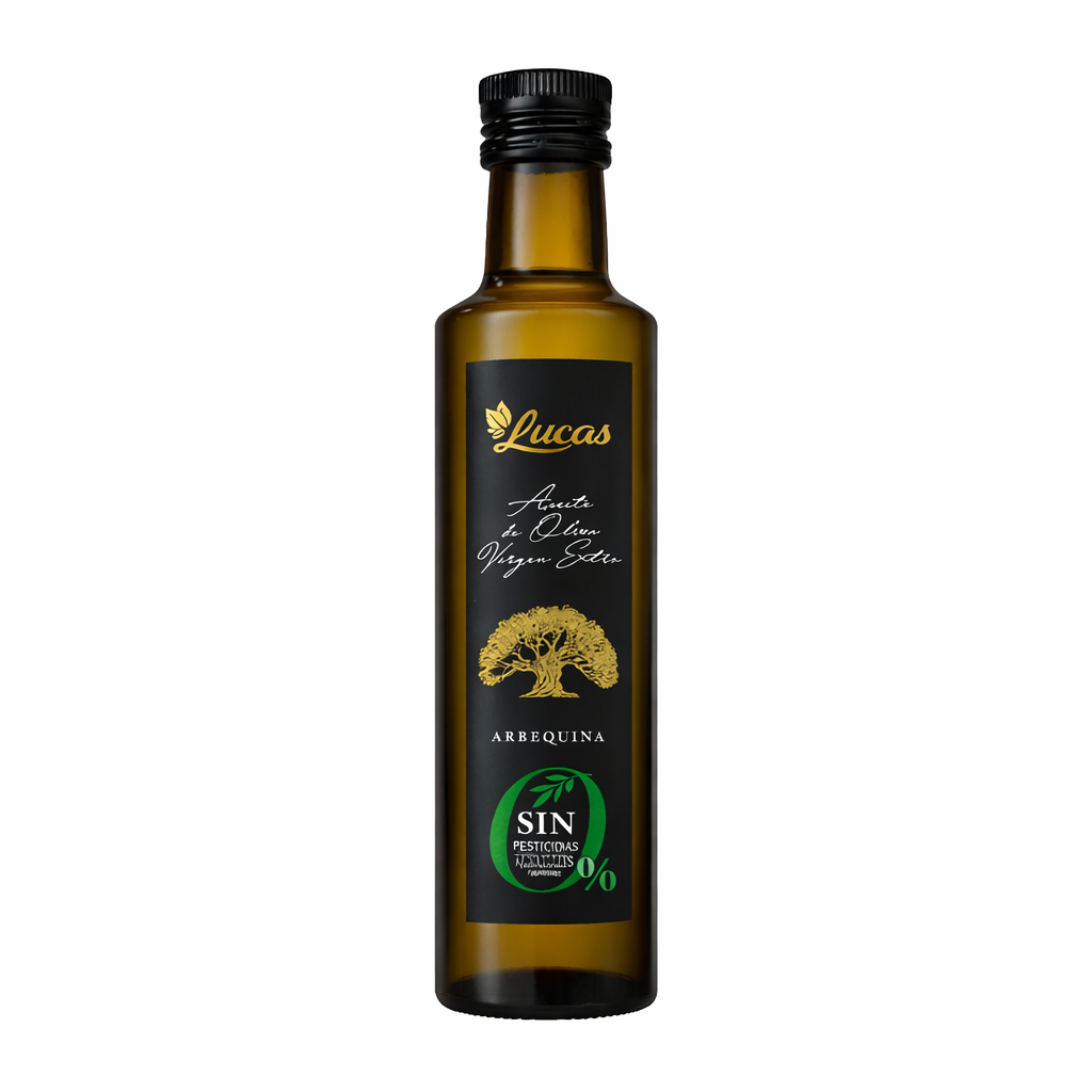 AOVE Arbequina Botella cristal 500ml x 12 unidades