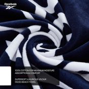 miniatura Imagen TOALLA REEBOK BEACH VECTOR 70 CM X 140 CM AZUL MARINO H652000RBK-NV TOWEL