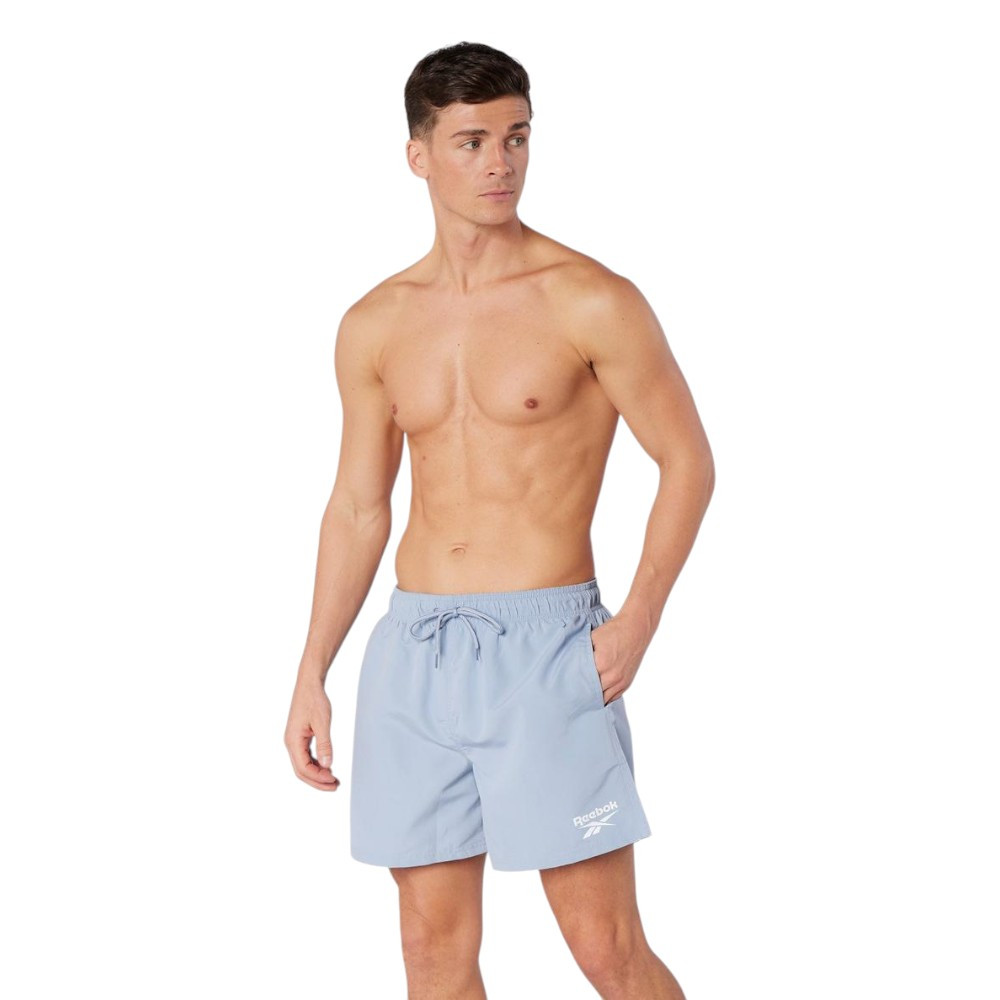 Imagen BAÑADOR REEBOK YALE SWIM SHORT AZUL WARPED L571002RBK-BL HOMBRE PLAYA PISCINA
