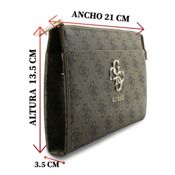 miniatura Bolso de mano Guess 4G con logo grande y bandolera Marrón 8