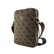 miniatura Bolso Bandolera Guess Logo triangular PU para Hombre Marrón 23x17x5 cm 2