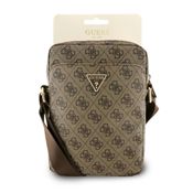miniatura Bolso Bandolera Guess Logo triangular PU para Hombre Marrón 23x17x5 cm 5