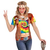 miniatura Camiseta Hippie de Estampado con Sublimación Fotográfica para Mujer 2