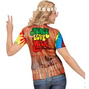 miniatura Camiseta Hippie de Estampado con Sublimación Fotográfica para Mujer 4