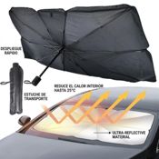 miniatura Parasol Reflectante y Plegable para Parabrisas de Coche 140x80 cm 3