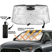 miniatura Parasol Reflectante y Plegable para Parabrisas de Coche 140x80 cm 2