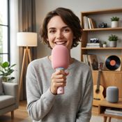 miniatura Altavoz WT-01 con Micrófono de Karaoke Infantil y Forma de Helado 5