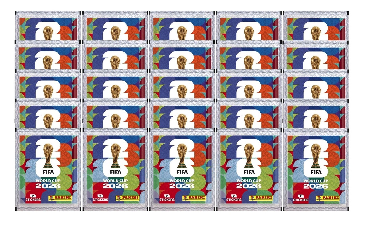25 sobres sueltos cromos FIFA World Cup 2026™ Official Sticker Collection Colección Oficial Panini