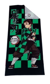 miniatura Toalla Playa o Piscina Microfibra Demon Slayer Tanjiro 140x70cm 1