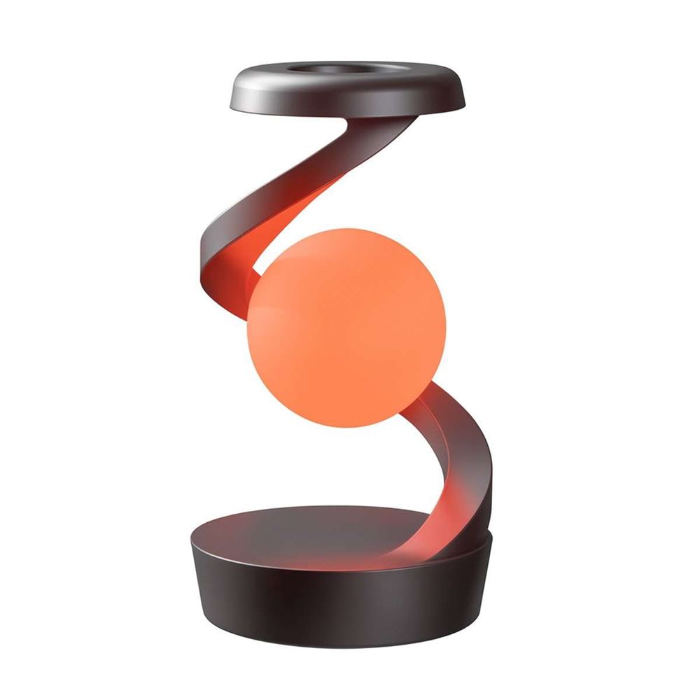 Klack Lámpara de bola levitante 3d | luna flotante magnética led regulable y carga inalám. | decoración moderna