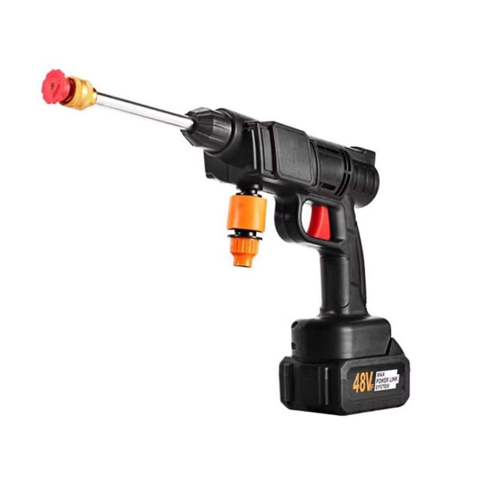 Klack Pistola de agua a presión  - inalám., 30 bar, con batería y accesorios | limpieza de coches, jardín y hogar