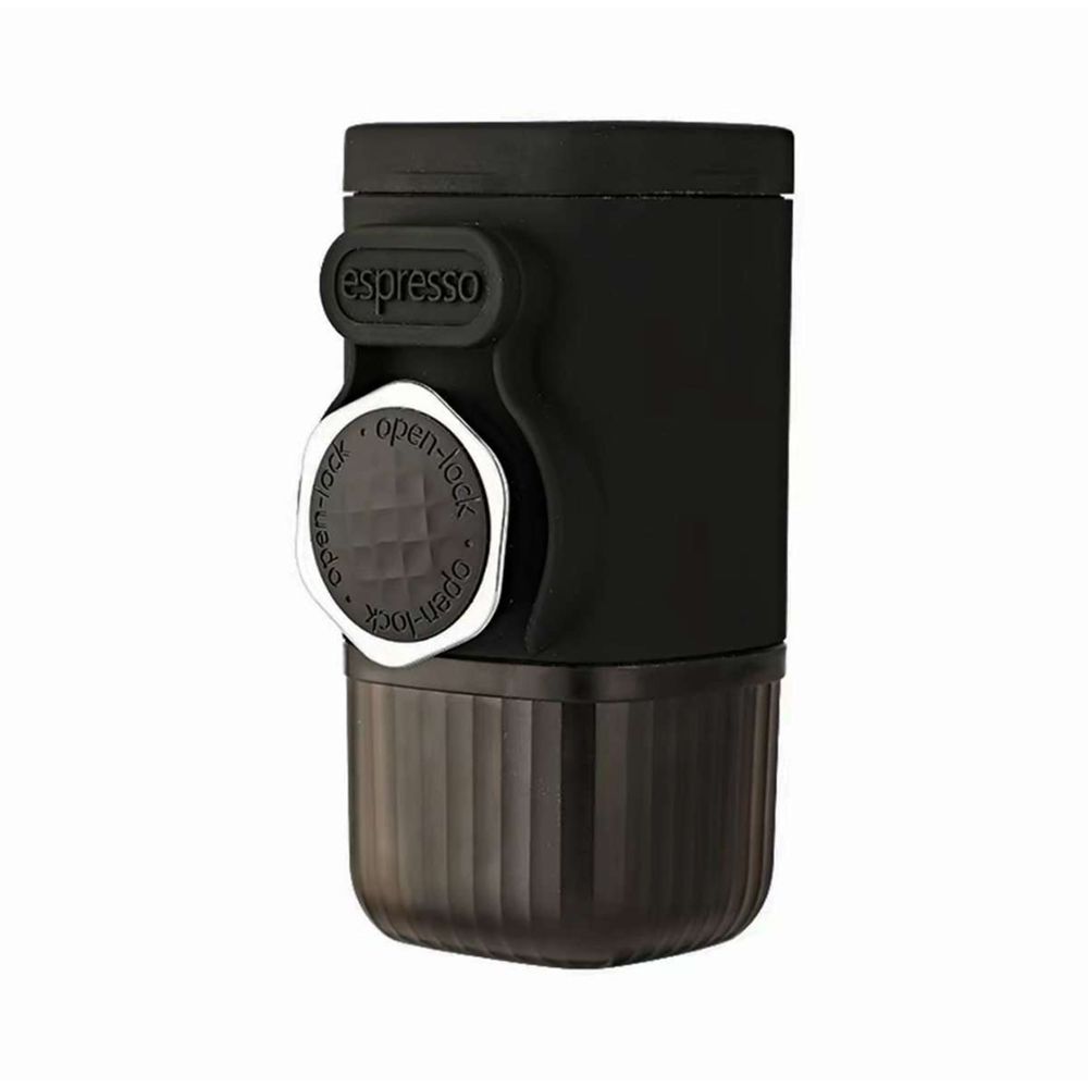 Klack Cafetera espresso portátil manual - p/ cápsulas y café molido, presión de 18 bares, sin batería, ultra compacta