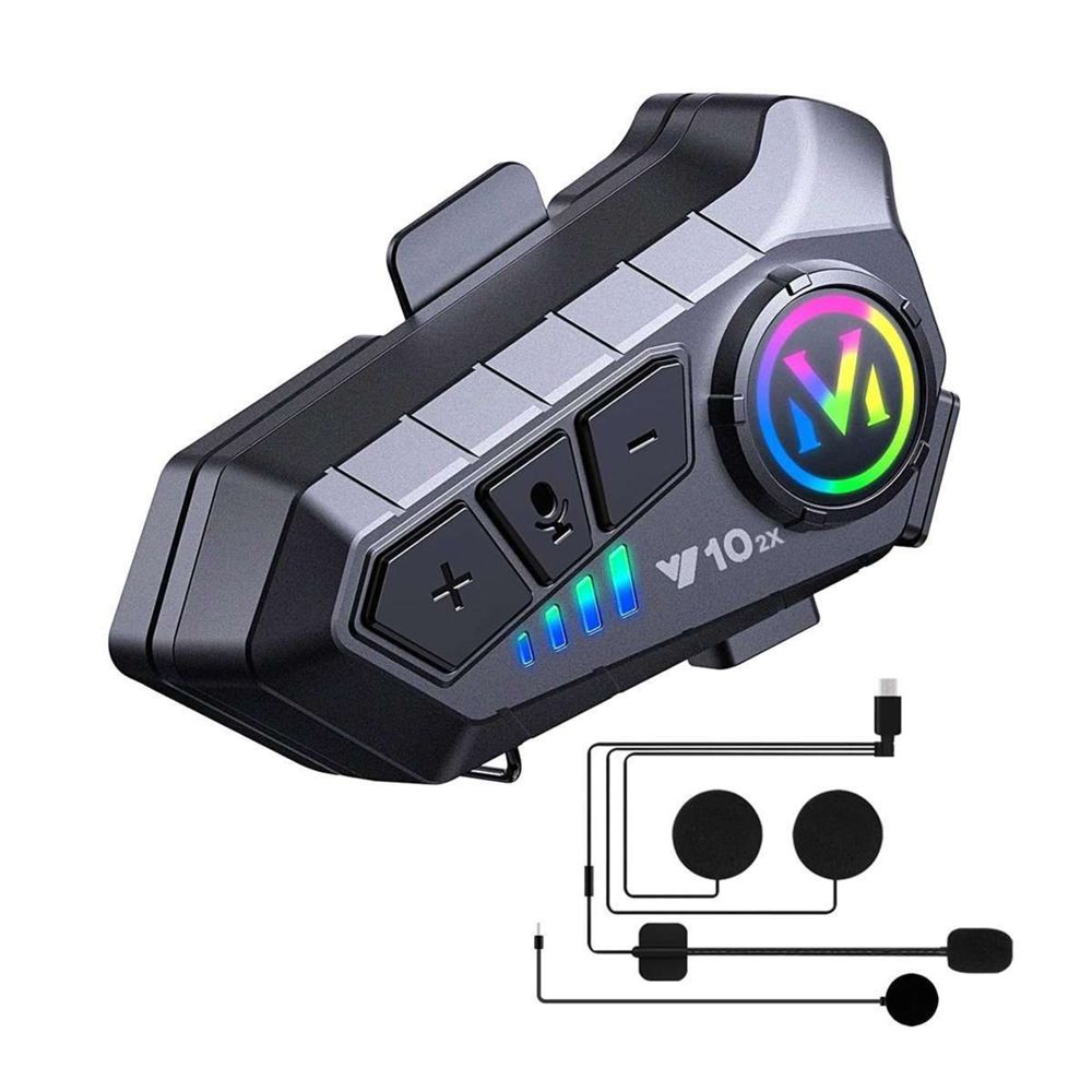 Klack Auricular intercomunicador para moto y10 - comunicación bt 5.3, resistencia ipx6 y sonido hi - fi - 1 unidad